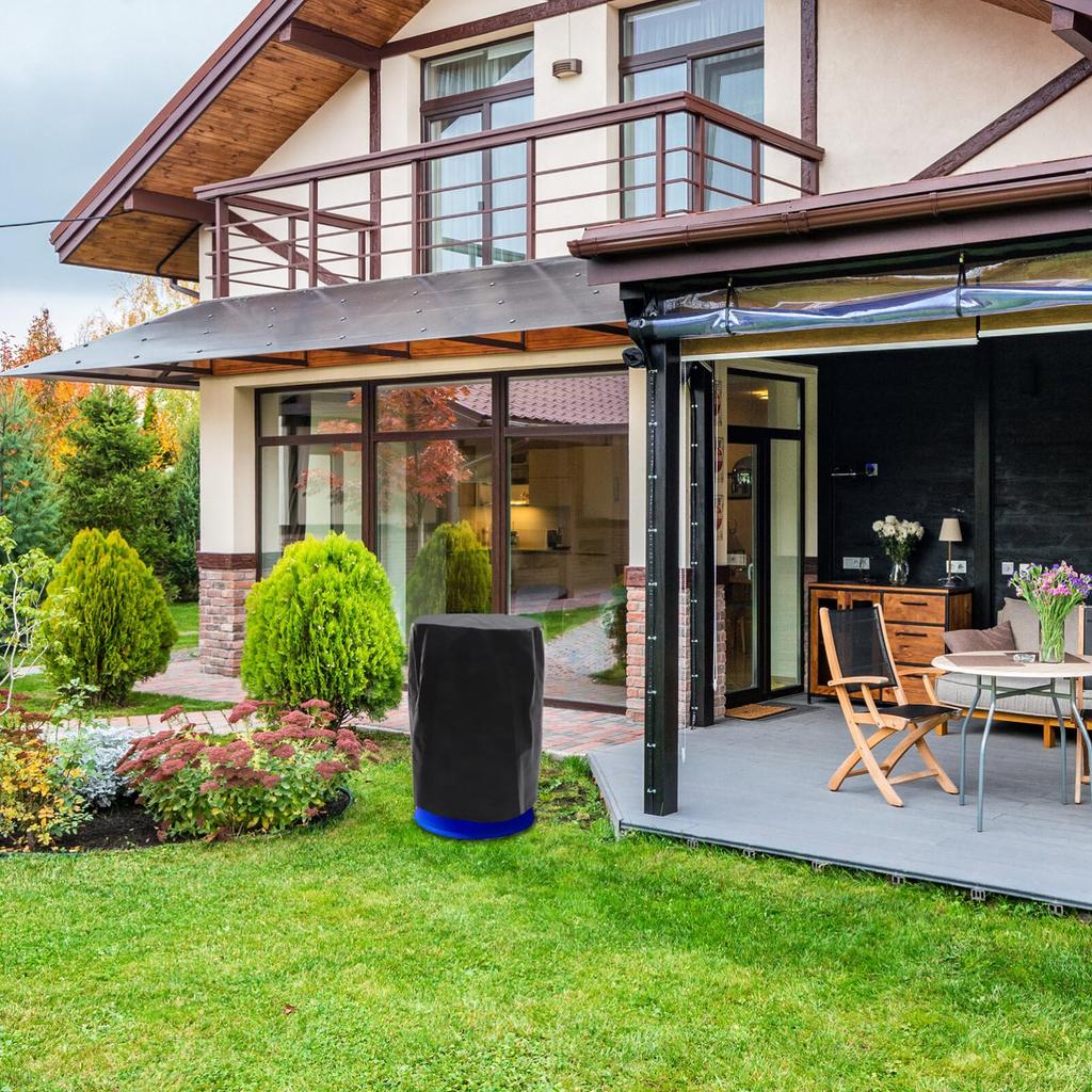 OUNONA Bucket Barrel Drum Can Cover Waterproof Drawstring Gallon Rain Cover Rain Protection Snow Protection Outdoor Garden Electrician Bucket