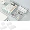 1 шт. прозрачная коробка для хранения органайзер настольный ящик для хранения контейнер ящик органайзер настольная шкатулка для украшений косметика органайзер коробки