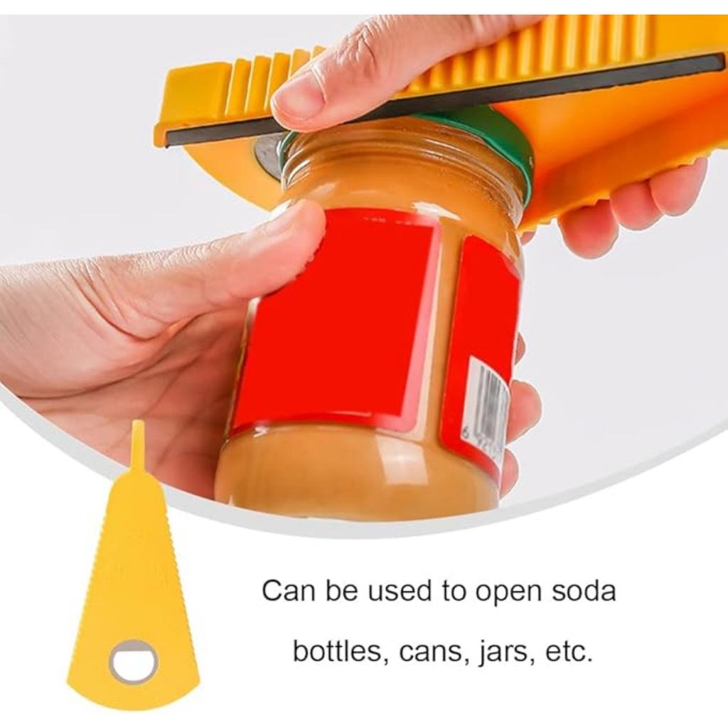 Открывалка для банок, многофункциональная нескользящая открывалка для бутылок для слабых рук, легкая, открывалка для пожилых людей с артритом, захват для банок