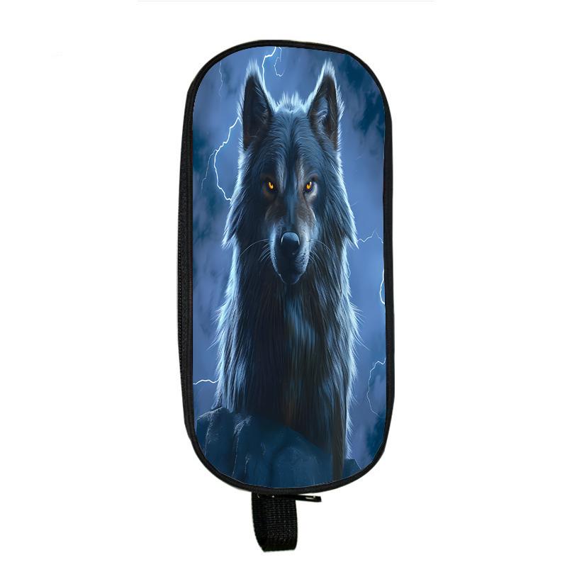 Капибара, кошка, собака, пеналы, лошадь, тигр, панда, пенал, сумка с волком, держатель, коробка для девочек, офисный студенческий органайзер, канцелярские принадлежности, школьные принадлежности