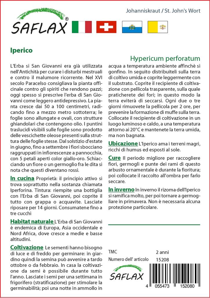 SAFLAX Сад в мешке - ул.. Зверобой - 300 семян - С субстратом в подходящем стоячем пакете - Hypericum perforatum