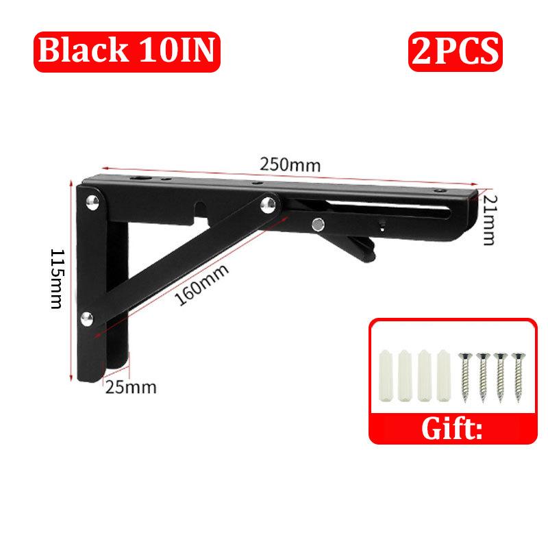 2шт 8/10/12 дюймов регулируемый настенный треугольный складной угловой кронштейн скамья стол полка кронштейн мебель тяжелая поддержка