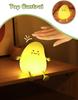 Cute Night Light Kids Mango Sleep Lamp Warm White Bedroom Decor Silicone Nightlight Baby Nursery Lights Birthday Christmas Gift