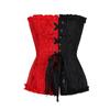 Black Red Over Bust Corset  Lingerie  Kink Fetish Corsets