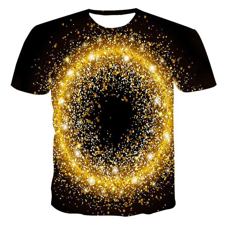 Футболка с трехмерным абстрактным принтом для мужчин, летняя модная повседневная индивидуальная футболка, трендовая дышащая футболка в стиле хип-хоп