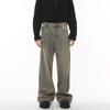 Spring Men's Retro Loose Wide Leg Denim Pants