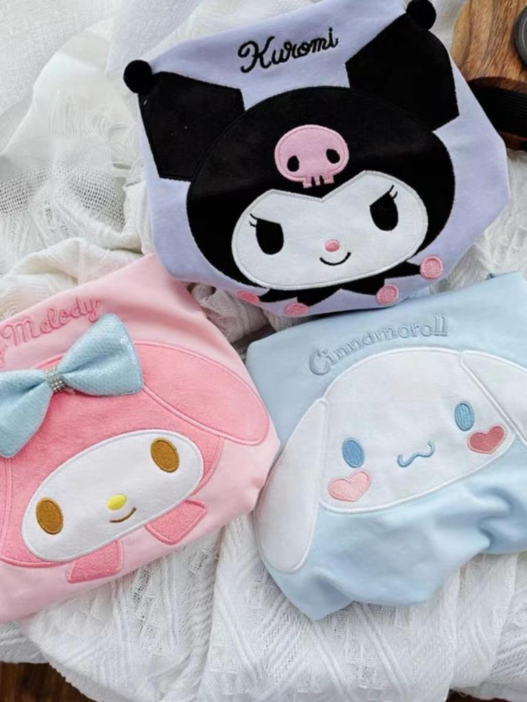 Girls' Kuromi & Cinnamoroll Cartoon T-shirt - Short Sleeve Melody Casual Top