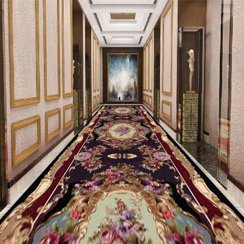 Persian Luxury Corridor Carpet Living Room Home Non-slip Hallway Area Rugs Washable Porch Entry Doormat Customizable Tapis Salon