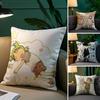 Healing Anime Cute Y-Yotsuba Pillow Case Anti-dustmite Pillowcase Invisible Zipper Silky Short Plush Sofa Cushion Cover