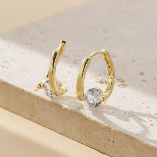 1 пара женских висячих сережек из полированной меди с кубическим цирконием, нерегулярные серьги-гвоздики с гальваническим покрытием для вечеринки, свидания, выпускного вечера