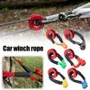 55000lbs Outdoor Off-road Vehicle Winch Rope Synthetic Soft Shackle Ring Set Rugged Rescue Snatch Shackle With Protective Sleeve