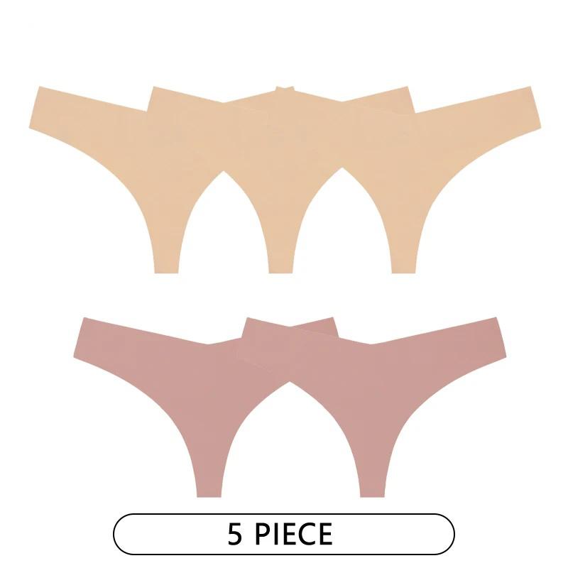 CINOON 5 шт./лот, женские сексуальные трусики из ледяного шелка с низкой талией, нижнее белье без следов, стринги, женские стринги, дышащее нижнее белье, искушение, нижнее белье