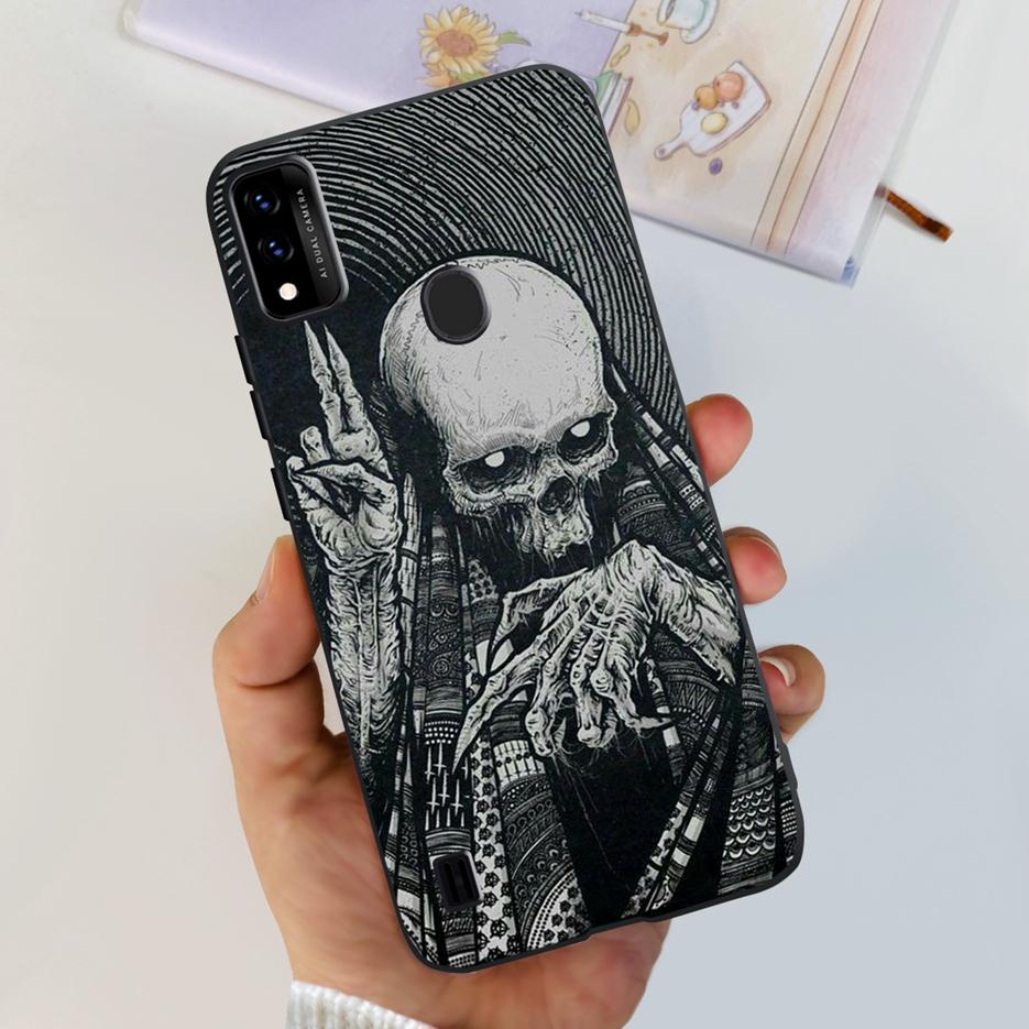 Чехол для ZTE Blade A51 A71 Новый модный окрашенный задний чехол Ударопрочный чехол для телефона для ZTE Blade A71 A7030 BladeA51 Мягкий ТПУ Fundas