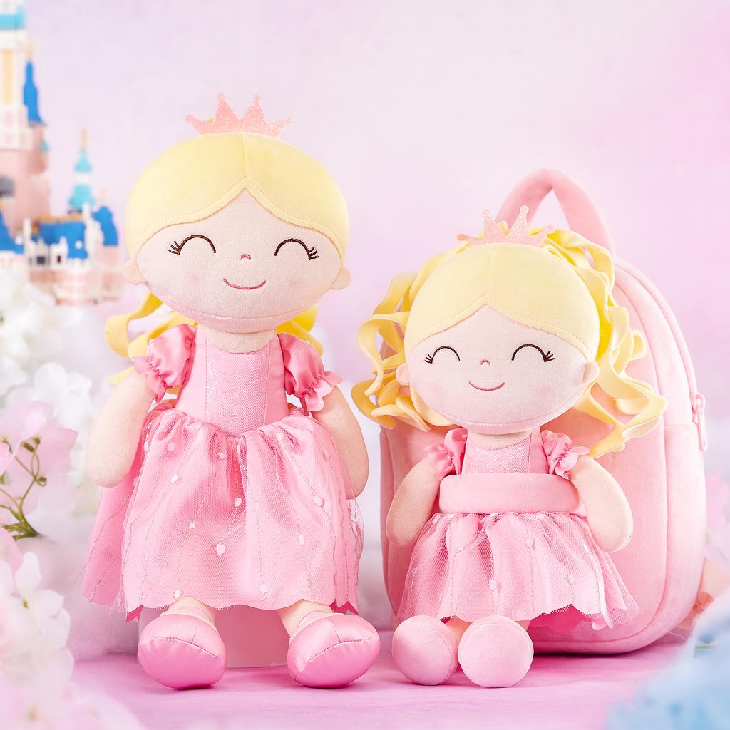 9 дюймов рюкзаки для девочек плюшевые куклы принцессы рюкзак для маленьких девочек фиолетовый первый подарок на день рождения для маленьких девочек
