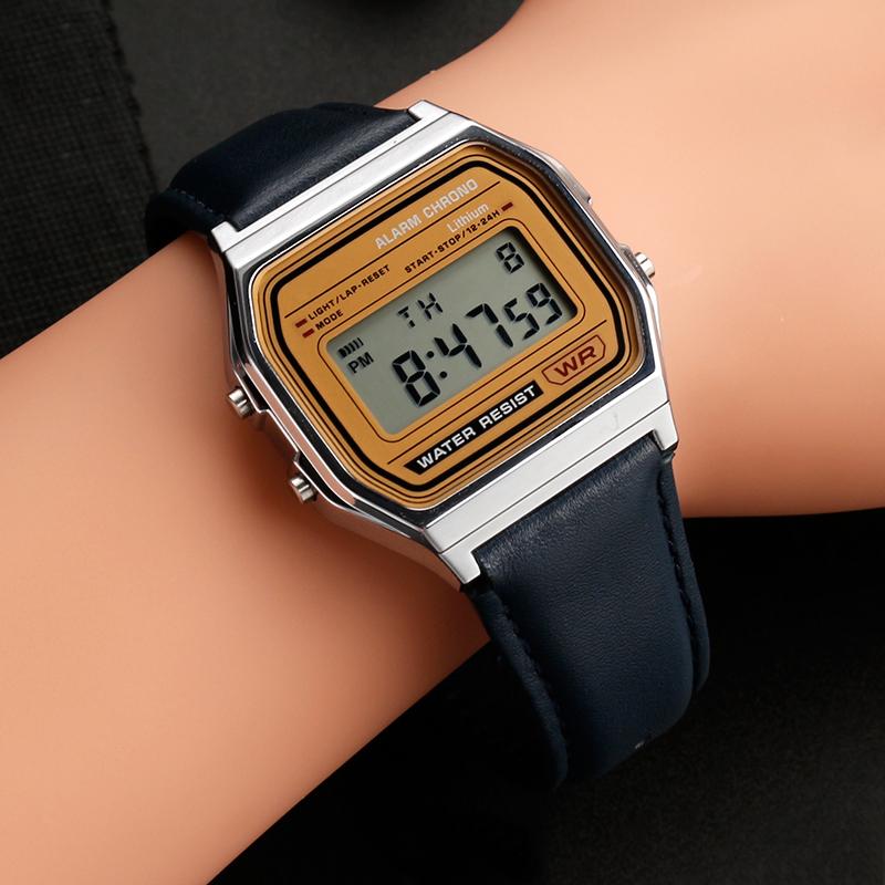 Винтажный кожаный ремешок для часов из коровьей кожи для Casio AE1200 A158W/A168/f91w/AE-1200WHD/A158/A159/A169 Серии Ретро Браслет Ремешок 18 мм
