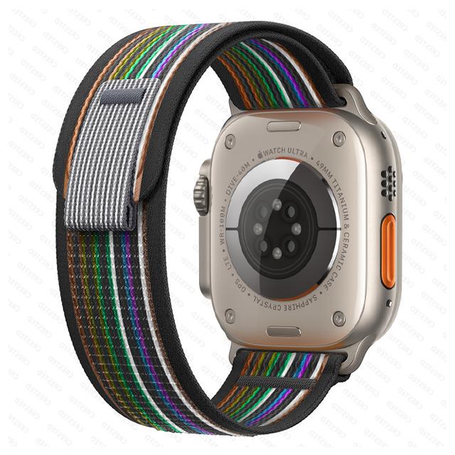 Trail Loop для Apple Watch ремешок 49 мм 44 мм 40 мм 45 мм 41 мм 42 мм 38 42 мм браслет Correa iWatch Ultra series 7 6 5 3 se 8 ремешок