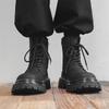 Ботинки Мартин мужские 2024 новые ботильоны на платформе в британском стиле, увеличивающие рост, высокие, кожаные деловые ботинки, рабочие ботинки 2868-J