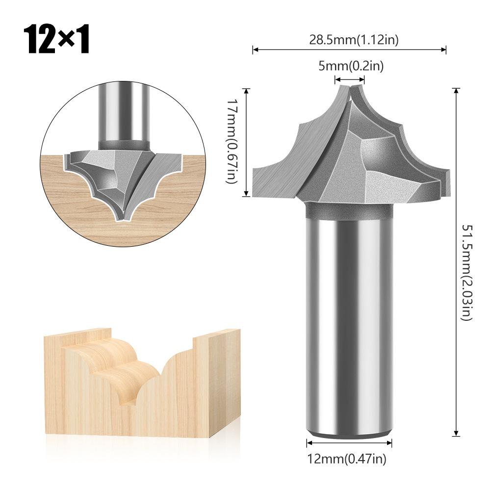 Double R Line Knife Slotting Knife Door Plate Knife Flower Line Knife Door Core Plate Milling Cutter Double R Line Knife Engraving Machine Cutter