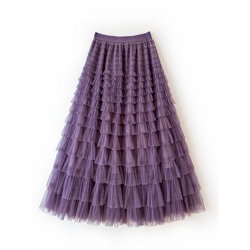 Женская юбка, сетчатая юбка, вечеринка по случаю дня рождения, праздника, танцев, качелей, торта, тонкая длинная юбка