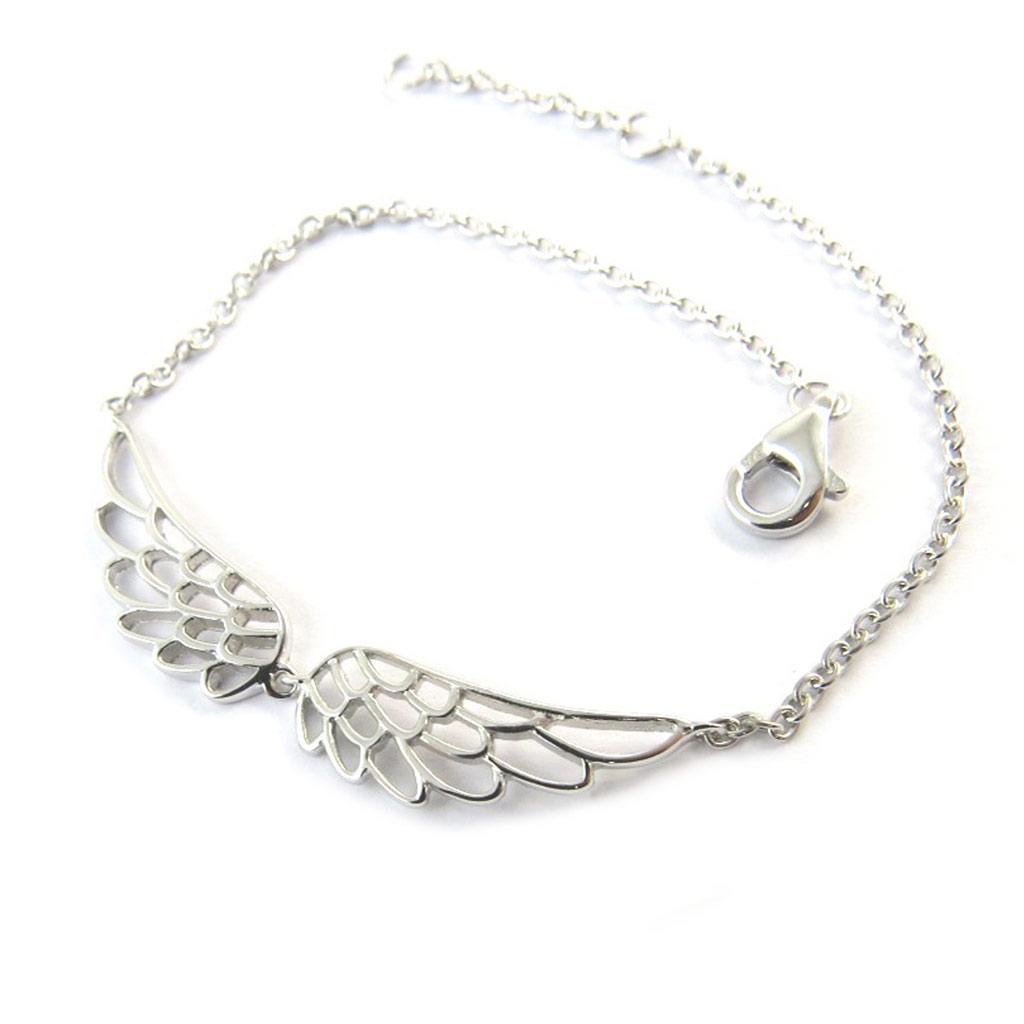 Les Trésors De Lily [N5384] - Silver Bracelet 'Les Ailes d'Ange' Silver (rhodium-plated) - 42x8 Mm