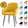 High Arm Chair Cover Stretch Spandex Polar Fleece Dining Chair Covers Armchair Cover Kitchen Seat Covers for Hotel Home Party
