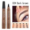 Four Fork Tip Liquid Eyebrow Pencil Waterproof Eyebrow Pen Long-lasting Eye Brow Eye Makeup