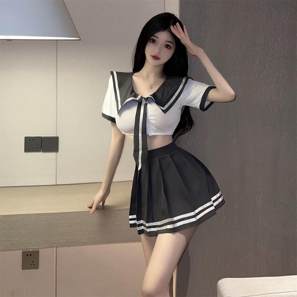 Sexy sweet wind underwear passion qqny pure desire soft girl outfit jk uniform temptation free skirt suit