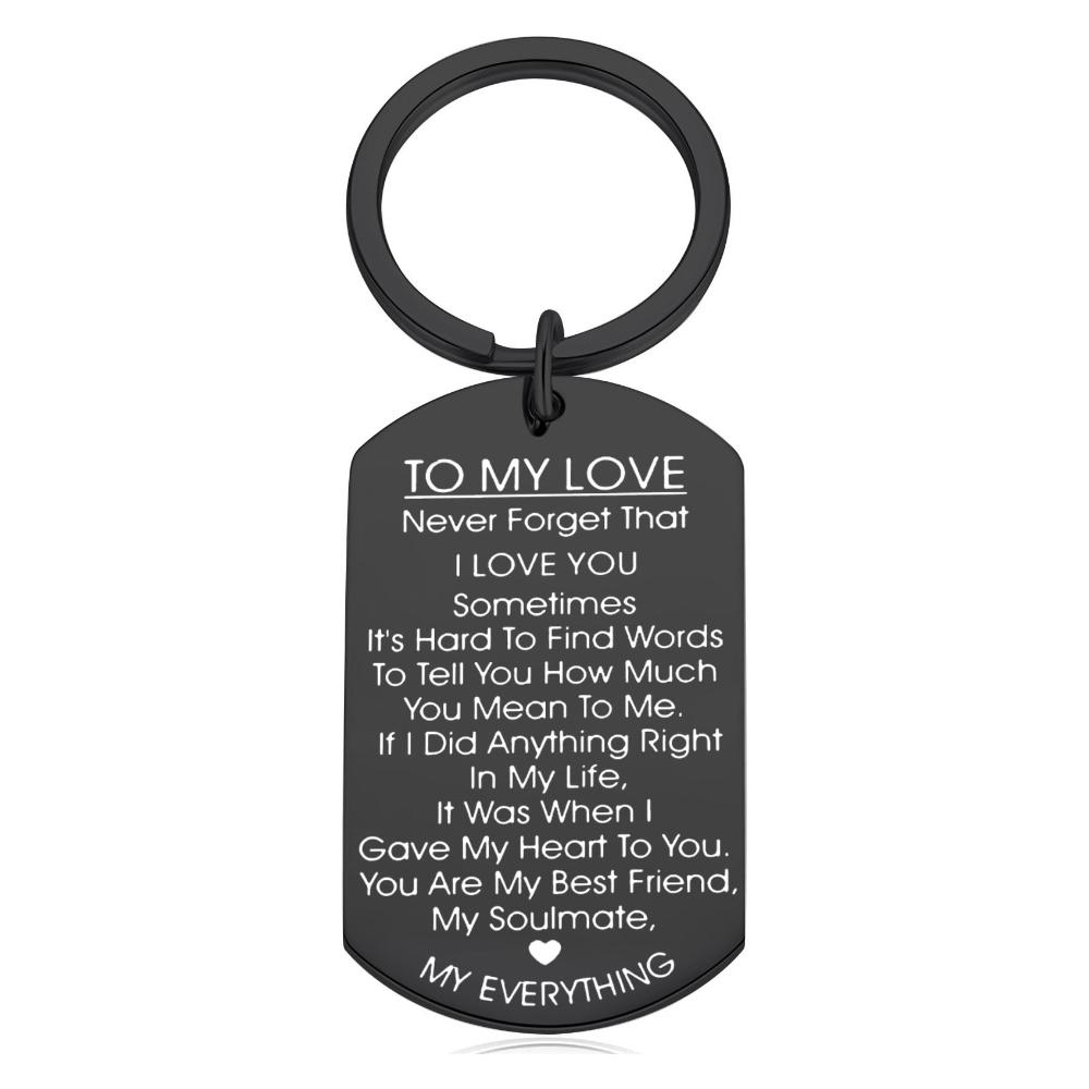 Wedding Husband Lover Gifts Anniversary Boyfriend Valentines Day Key Ring TO MY LOVE Keychain