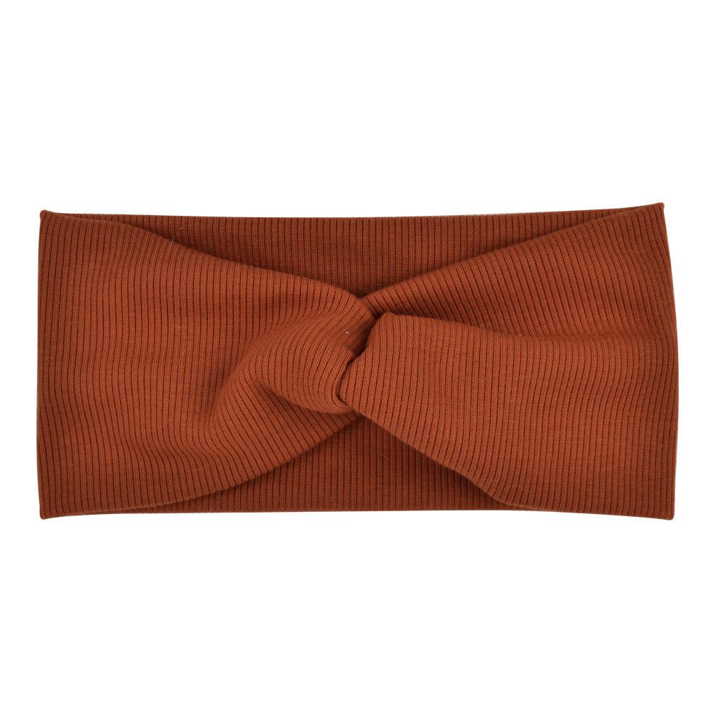 Большой размер Детская повязка на голову Девочки Йога Спорт Дети Дети Взрослые Женщины Повязка Однотонная Витая Узловая Мягкие Аксессуары для волос Тюрбан