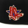 Кепка Newera 59FIFTY 70808783 NER35C7098 MLB Boston Red Sox BOS Черный Черный 7 НАШИВКА СБОКУ ПОД КОЗЫРЬКОМ ONSPOTZ Изготовленная на заказ кепка Gokyu Fifty Stylish Street