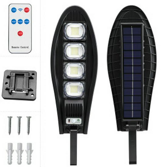 Светодиодный уличный фонарь на солнечной батарее высокой мощности с датчиком движения для наружного использования