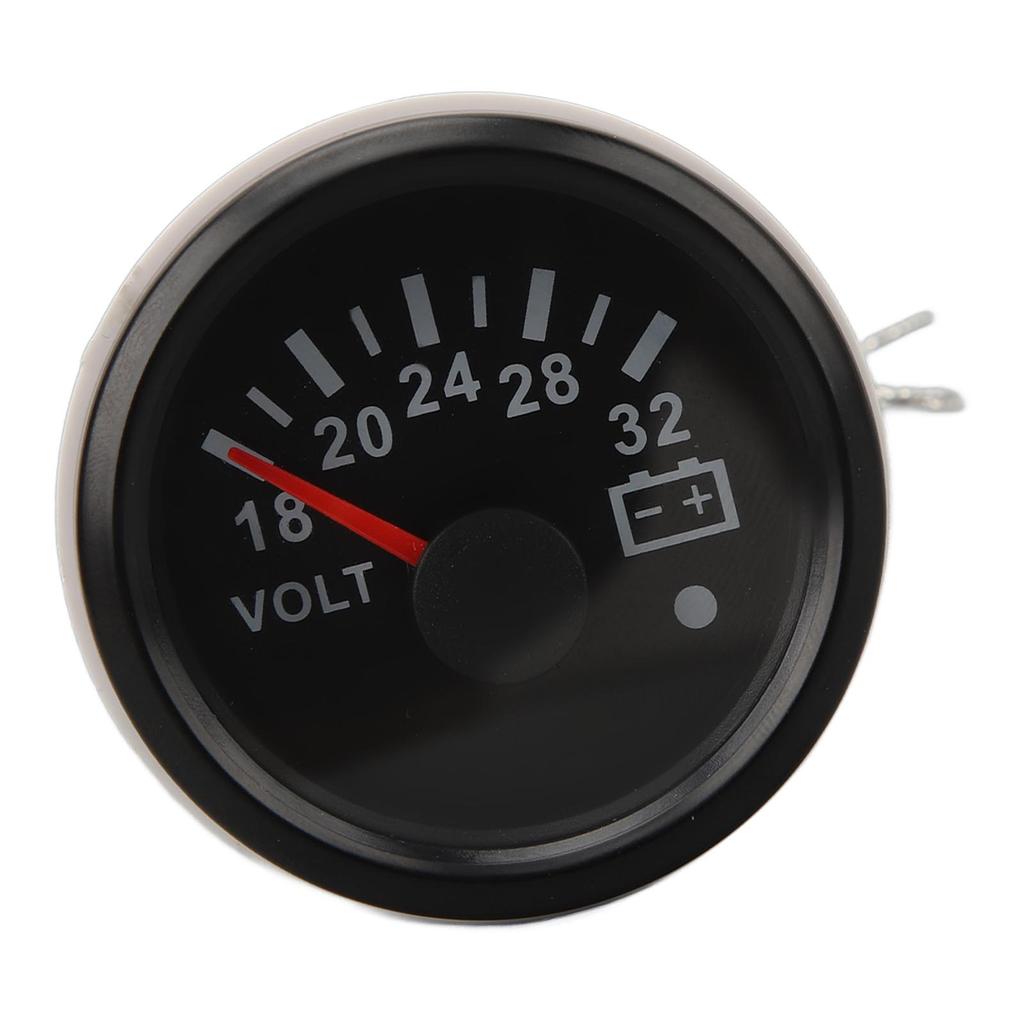 52MM Voltage Meter 9 to 32V Highly Accurate Pointer Voltmeter with Backlight For RVs Yacht Fishing Boats Ships