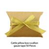 50pcs Paper Pillow Case Blank Gift Box Party for Candy Storage Bag Jewelry Crafts Handmade Soap Small Gifts Favors