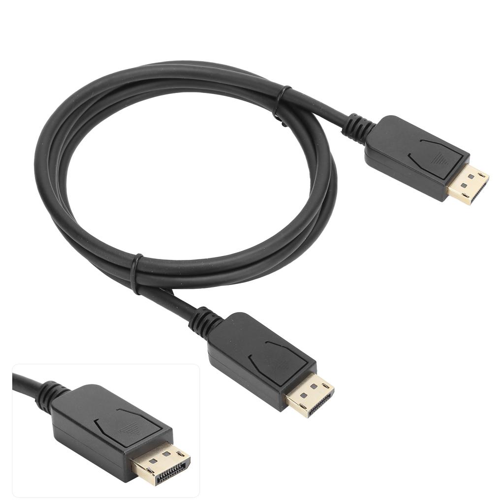 DP to DP Cable Black ABS Material Version 1.2 for Computer Display Converter 4k 60hz