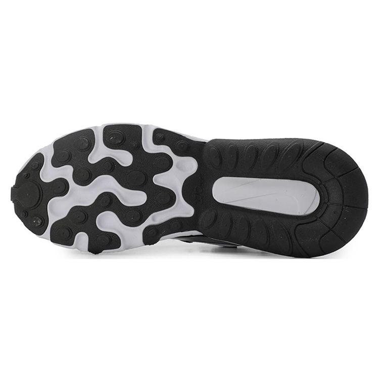 Nike Air Max 270 React Spliced Sports Breathable Low-Top Running Shoes Women Sneaker Black White CQ4805-101