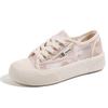 2024 summer thin little white shoes women's mesh thick-soled versatile fairy style casual hollow flat-soled non-slip board shoes