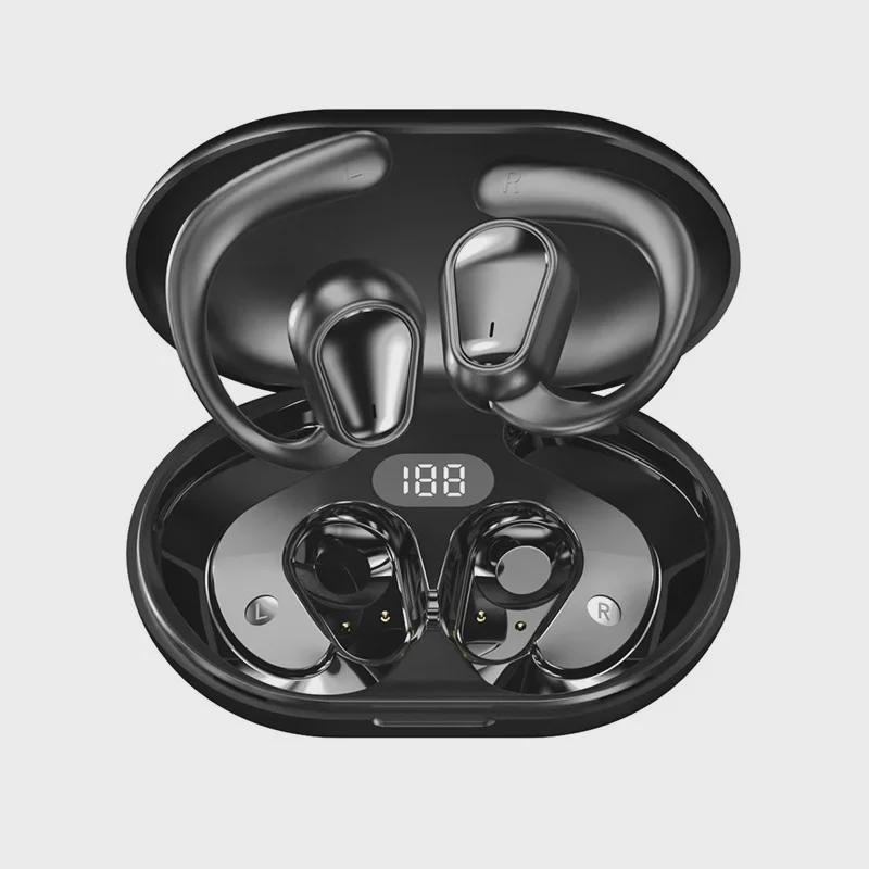 Беспроводная Bluetooth-гарнитура OWS с костной проводимостью, креплением-крючком, длительным сроком службы батареи и шумоподавлением для занятий спортом