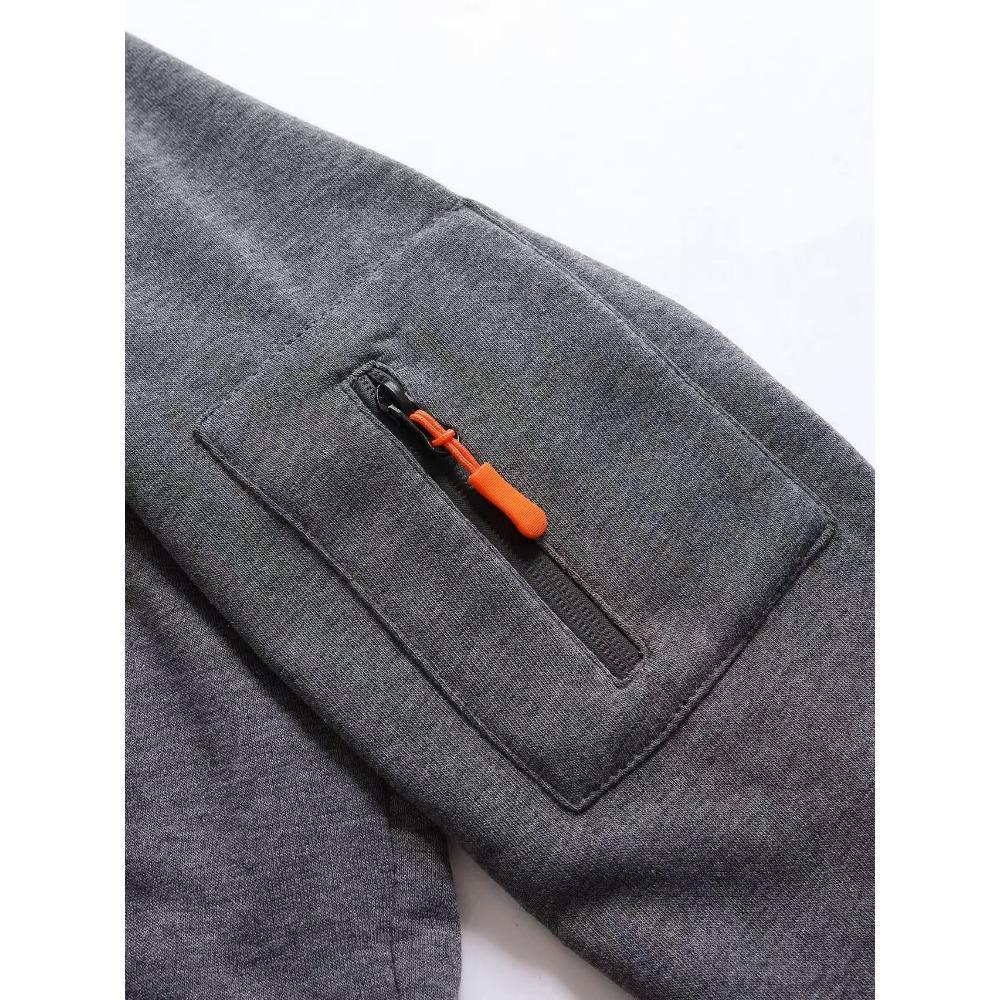 Новая мужская модная толстовка с капюшоном и множеством карманов