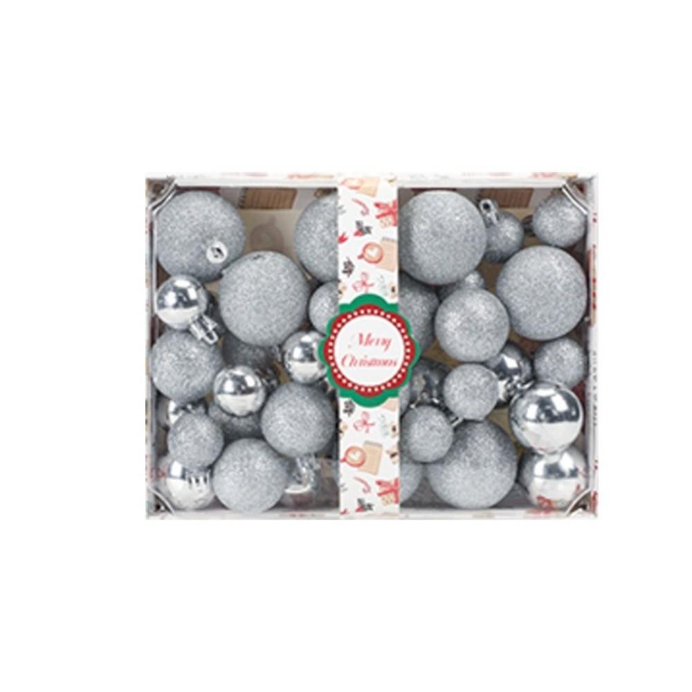 42 шт./набор Пластиковая подвеска на елку Рождественские безделушки Рождественский шар Рождественский набор шаров