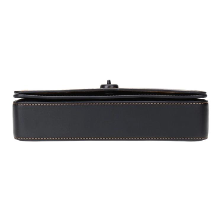 Coach Dinky 23 Fashion Casual Versatile Chain Leather Crossbody Shoulder Bag Women bags Black 55149-BPBLK