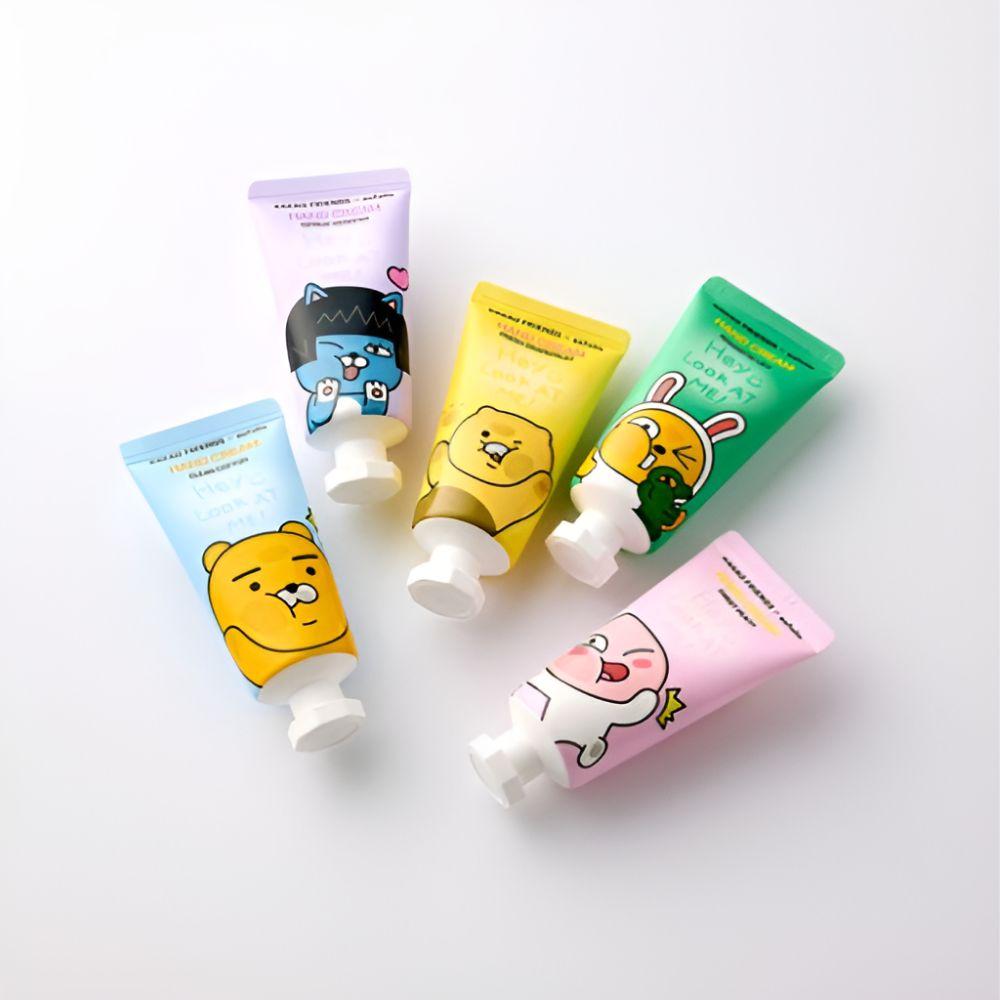 Kakao Friends X ESFOLIO Look At Me Набор кремов для рук 5 видов Подарочный набор Увлажняющий набор для ухода за руками