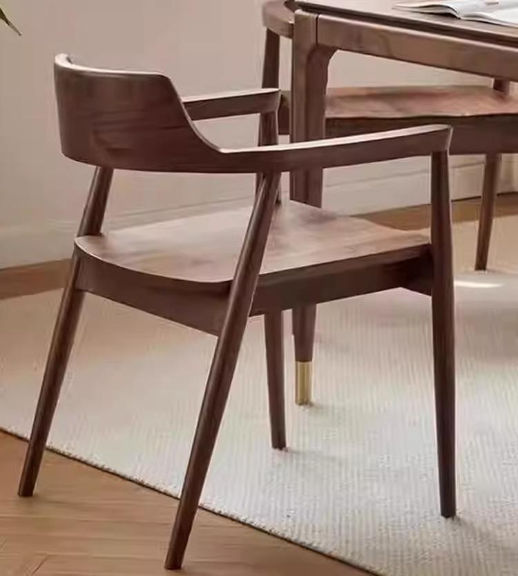 Nordic Solid Wood Dining Chair,home Backrests,simple Armchairs, Retro Negotiation Desk, Chair, Conference Rooms, Office Chair