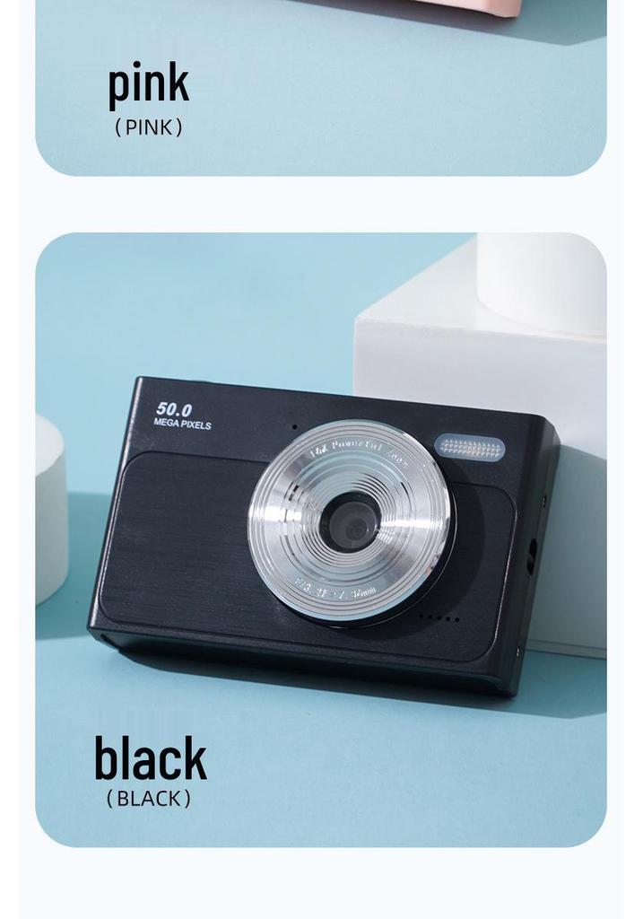 Retro Digital Camera 50MP HD Selfie Student Portable Card Camera