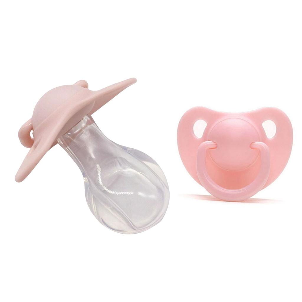 Stress Relief Adult Pacifier Soft Silicone Male Female Soother Pacifier Ergonomic Reduced Snoring for Anxiety Reduction