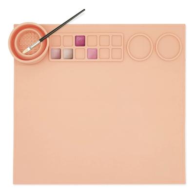 Силиконовые коврики для поделок 17x15 дюймов Коврик для литья ювелирных изделий с чистящим стаканом Нескользящий силиконовый лист Силиконовый коврик для форм