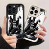 JT229 Электрогитара Черно-белое Искусство для iPhone 17 16 15 14 13 Pro Max Samsung S26 S25 Ultra A17 A16 A07 A56 A36 Xiaomi 15T Redmi 15c Мягкий Чехол
