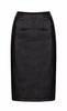 Handmade Leather Women's Skirt Black Lambskin Stylish Knee Length Skirts