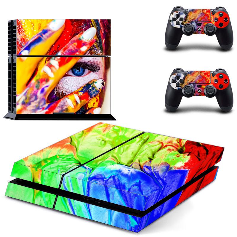 Наклейки для PS4, наклейки для PlayStation 4, наклейки, наклейки, чехол для PlayStation 4, консоли и контроллера PS4, виниловые скины