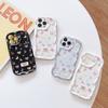 Cute Cartoon Pattern Cream Texture Casing Wavy Edge Soft Silicone Cover Phone Case for OPPO Reno Realme