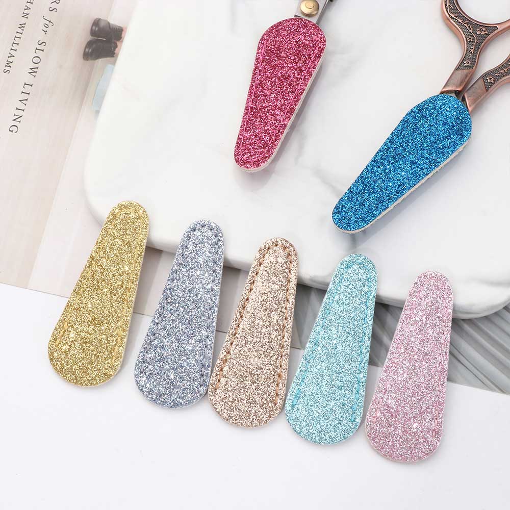 1PC Embroidery Scissors Protective Cases PU Leather Scissors Cover Sewing Tools DIY Scissors Sleeve Household Tool Accessories